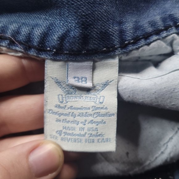 $400 Robins Jean D5484 Straight Born To Be Wild Loose Straight Made In USA 38x33 - Picture 8 of 12